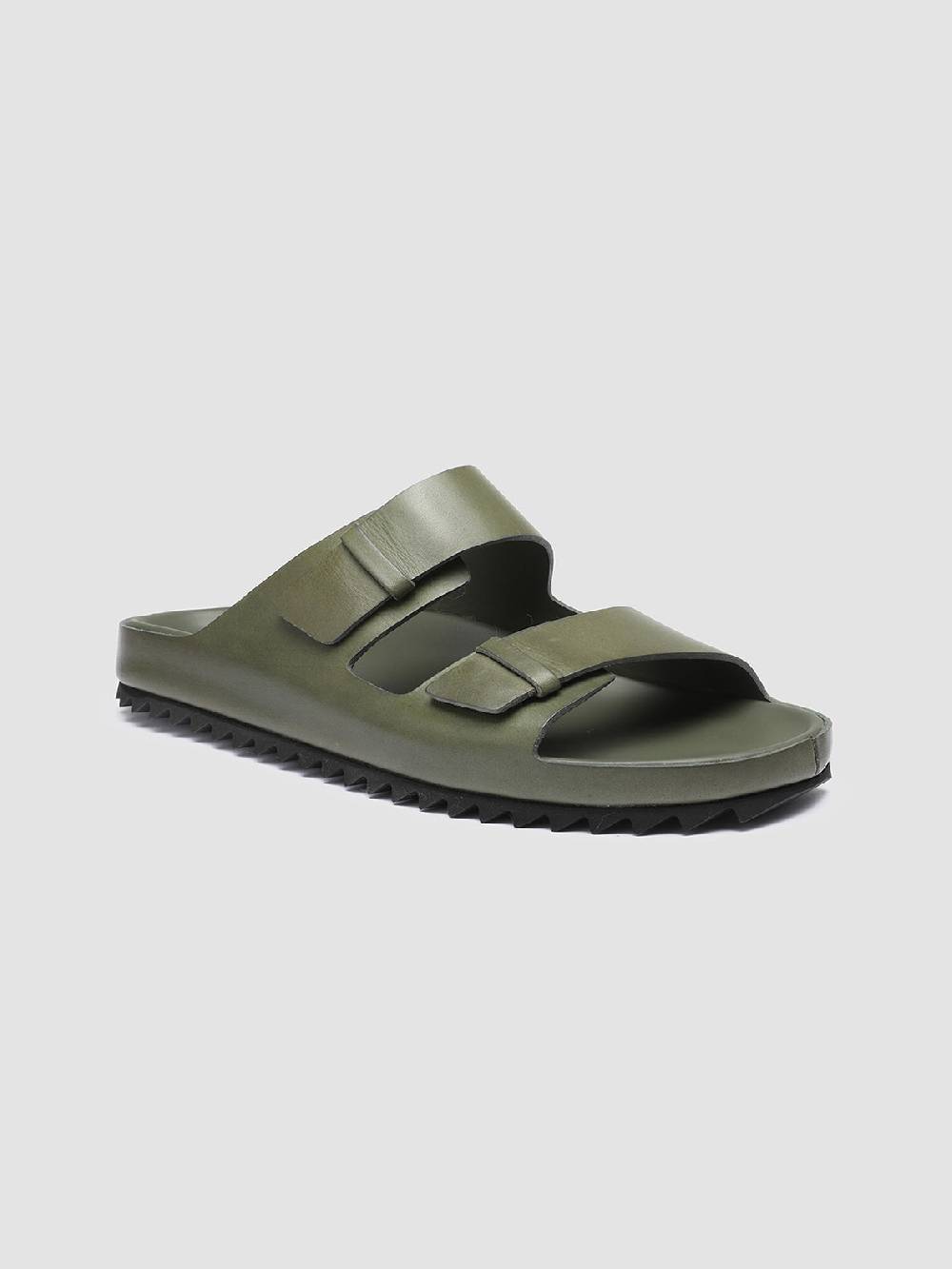 Officine Creative AGORÀ 002 Sandali in Pelle Verde Offerta temporanea