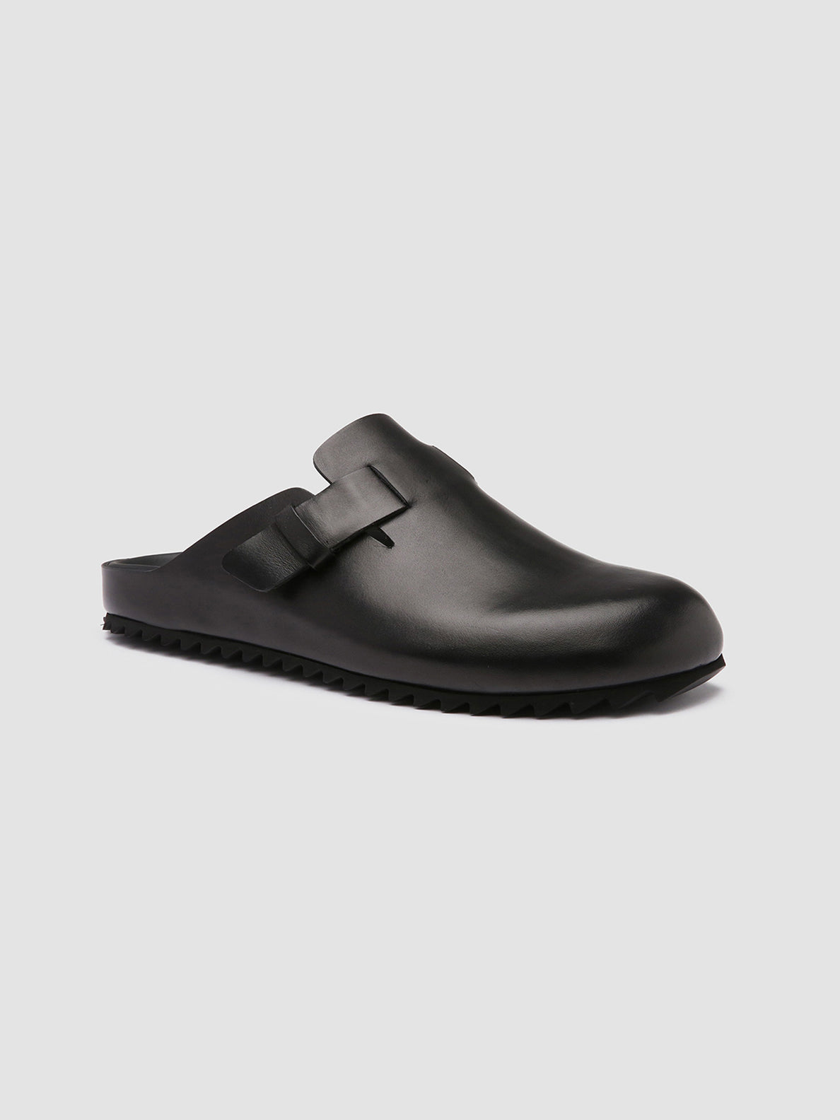 Officine Creative AGORÀ 004 Pantofole in Pelle Nera Offerte esclusive
