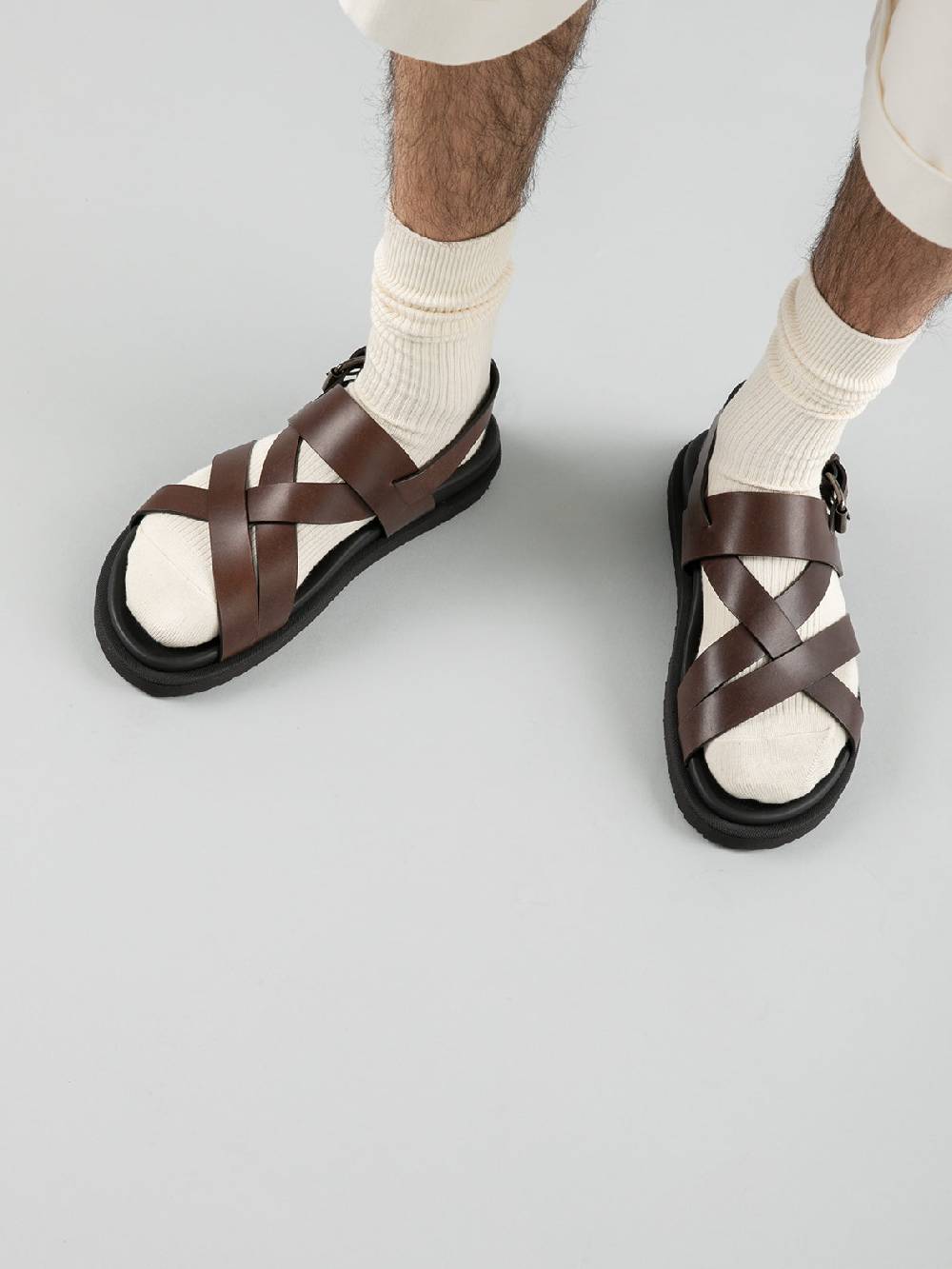Officine Creative CHARRAT 002 Sandali in Pelle Nera Bestseller
