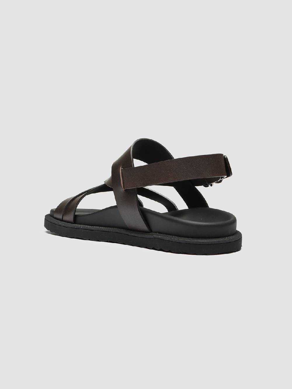 Officine Creative CHARRAT 002 Sandali in Pelle Marrone Offerte stagionali