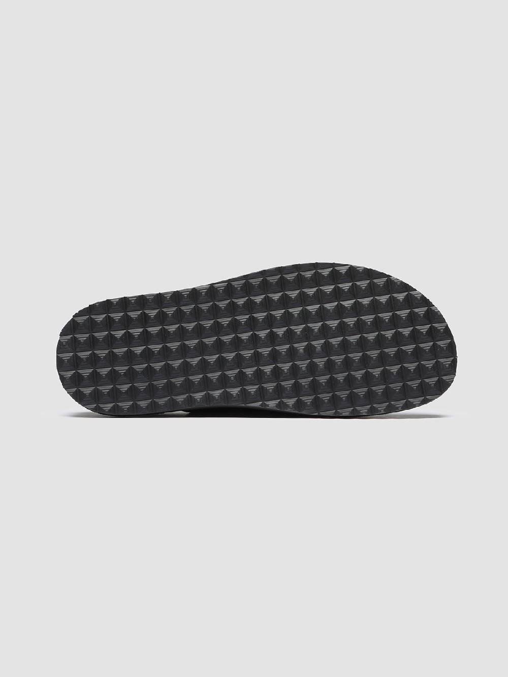 Officine Creative CHARRAT 003 Sandali in Pelle Nera Liquidazione