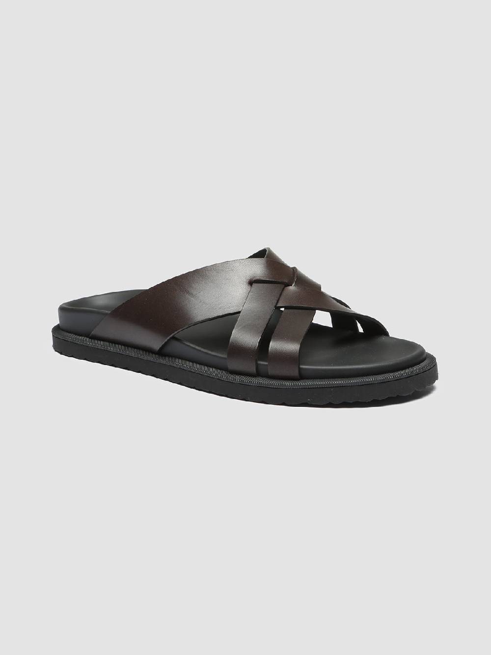 Officine Creative CHARRAT 003 Sandali in Pelle Marrone Comprane uno, ottenene uno gratis