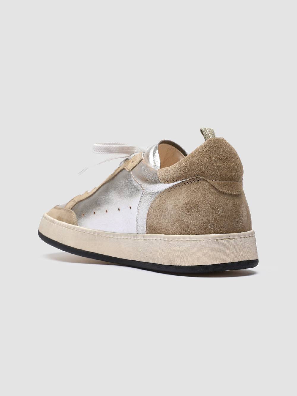 Officine Creative MAGIC 001 Sneakers in Pelle e Camoscio Bianco Offerte giornaliere