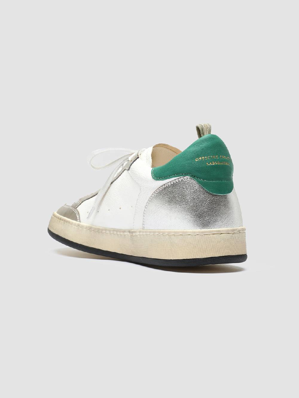 Officine Creative MAGIC 001 Sneakers in Pelle e Camoscio Bianco Offerte speciali