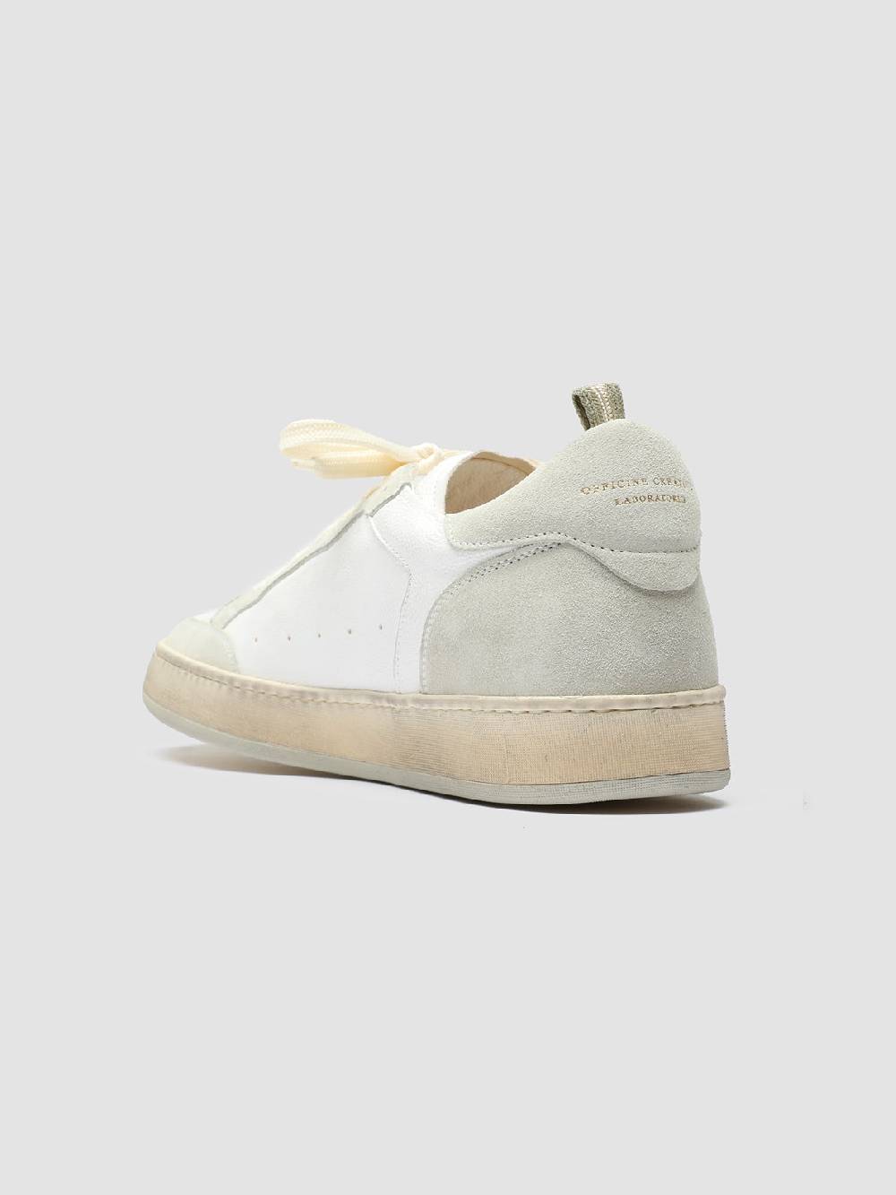 Officine Creative MAGIC 001 Sneakers in Pelle e Camoscio Bianco Enormi risparmi
