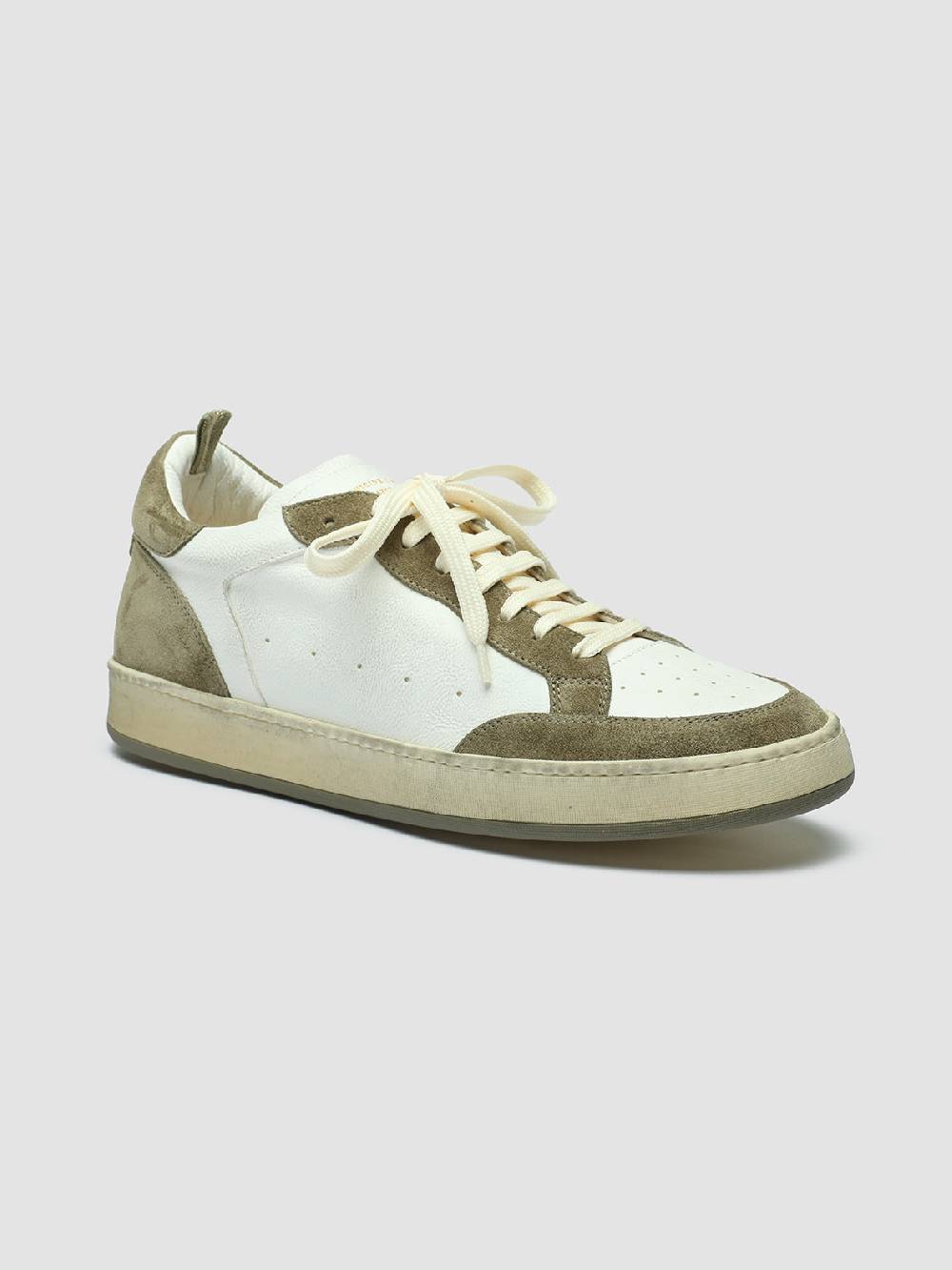 Officine Creative MAGIC 001 Sneakers in Pelle e Camoscio Bianco Sconti VIP
