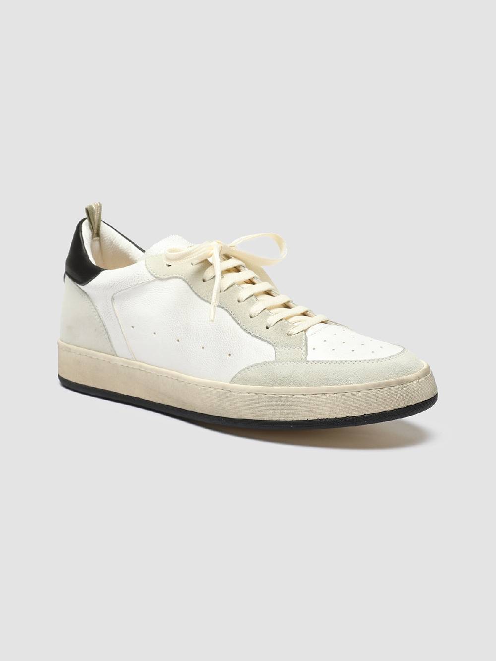 Officine Creative MAGIC 001 Sneakers in Pelle e Camoscio Bianco Prezzo basso