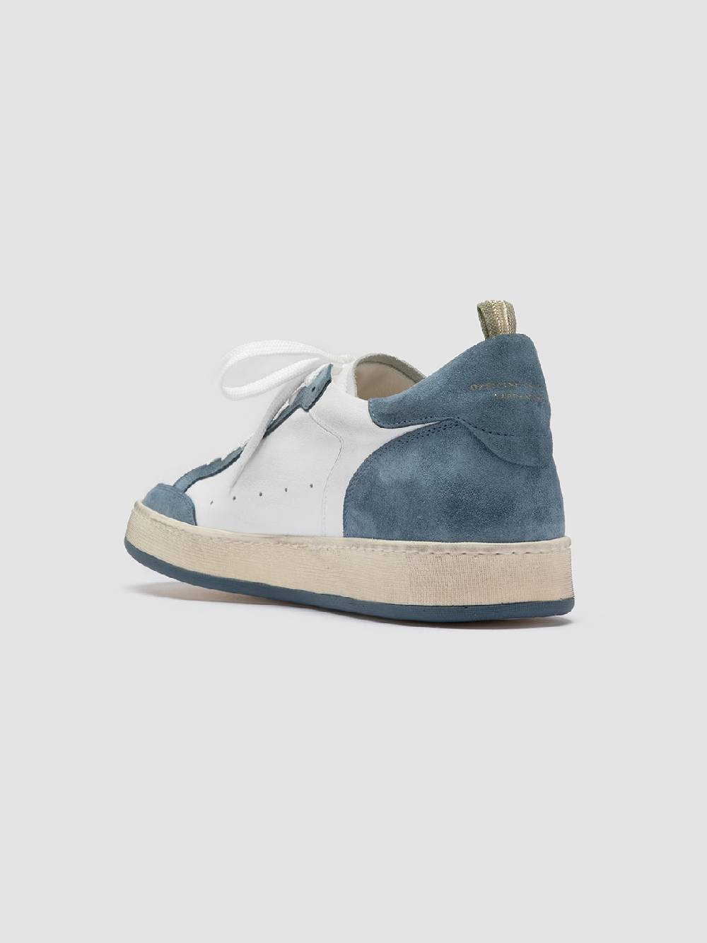 Officine Creative MAGIC 001 Sneakers Basse in Pelle e Camoscio Bianca Super Saving Price