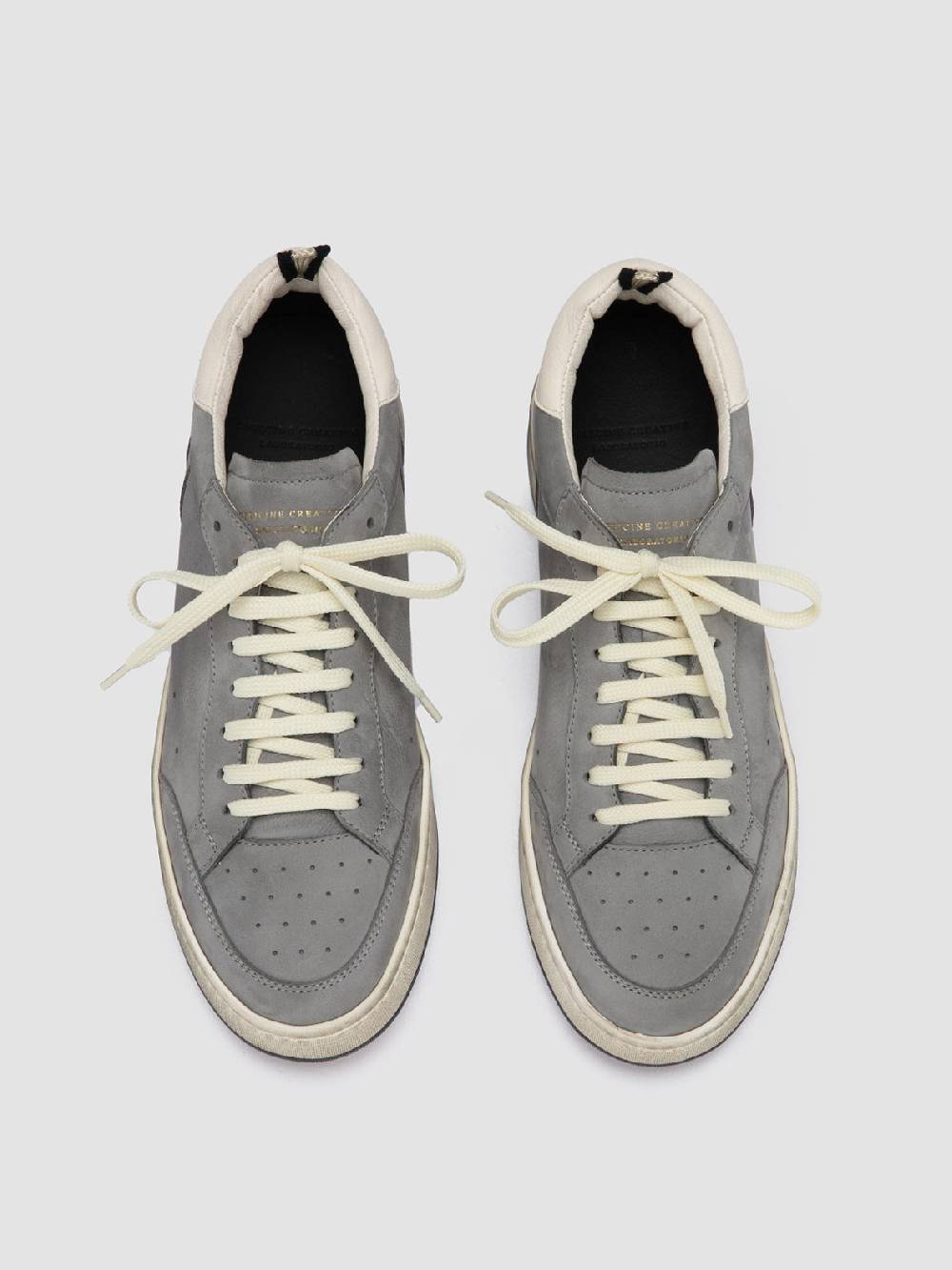 Officine Creative MAGIC 002 Sneakers Basse in Nabuk Grigio Ritorno libero