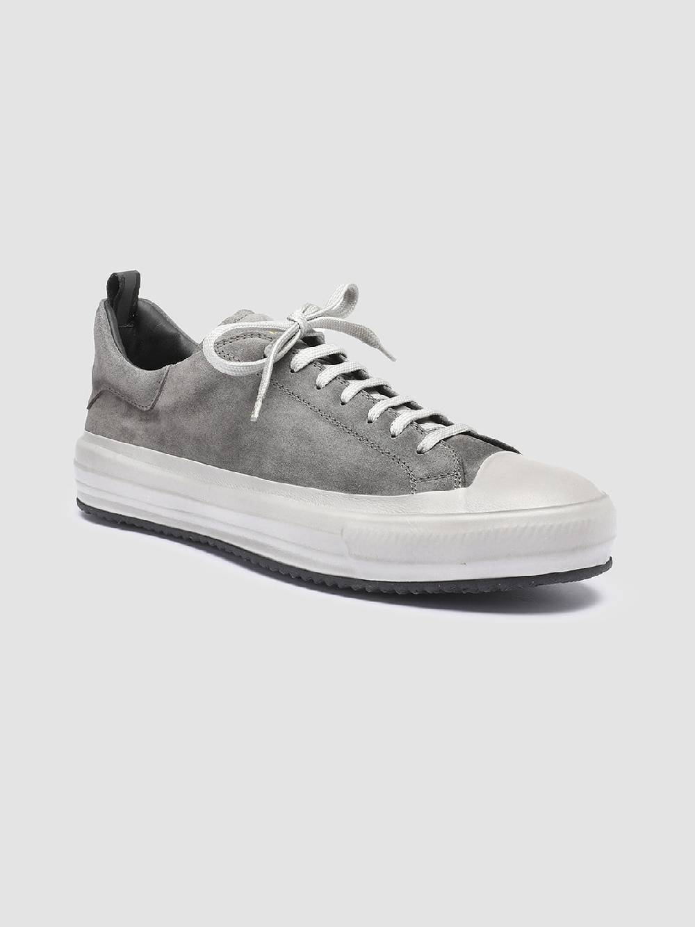 Officine Creative MES 009 Sneakers in Pelle Scamosciata Grigia Rilascio limitato