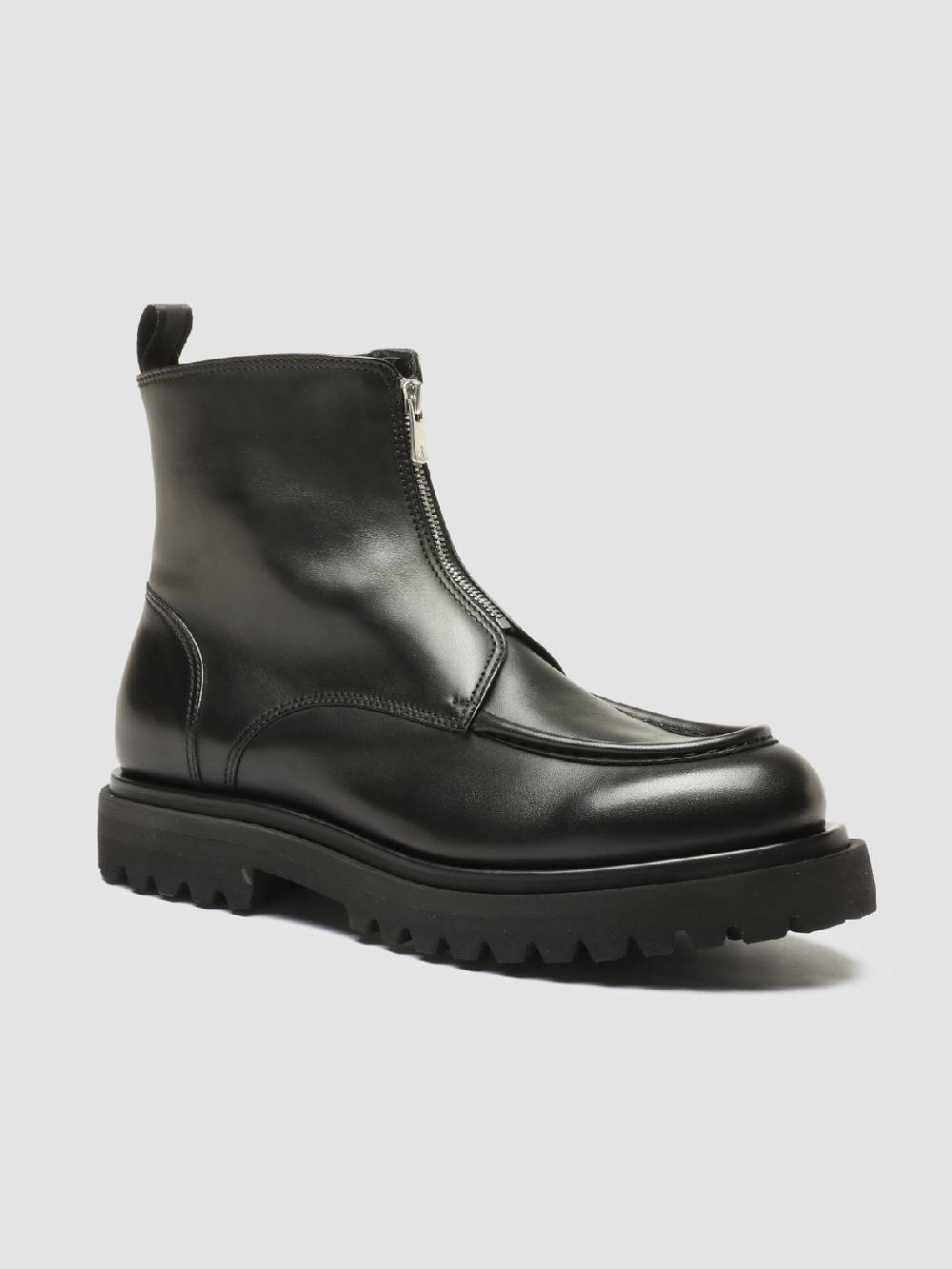 Officine Creative EVENTUAL 018 Stivali Zip in Pelle Nera Only for today