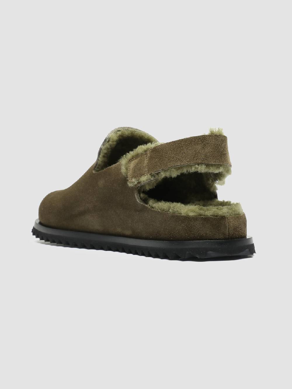 Officine Creative INTROSPECTUS 004 Sandali con Cinturino in Camoscio Verde Offerta speciale della fabbrica