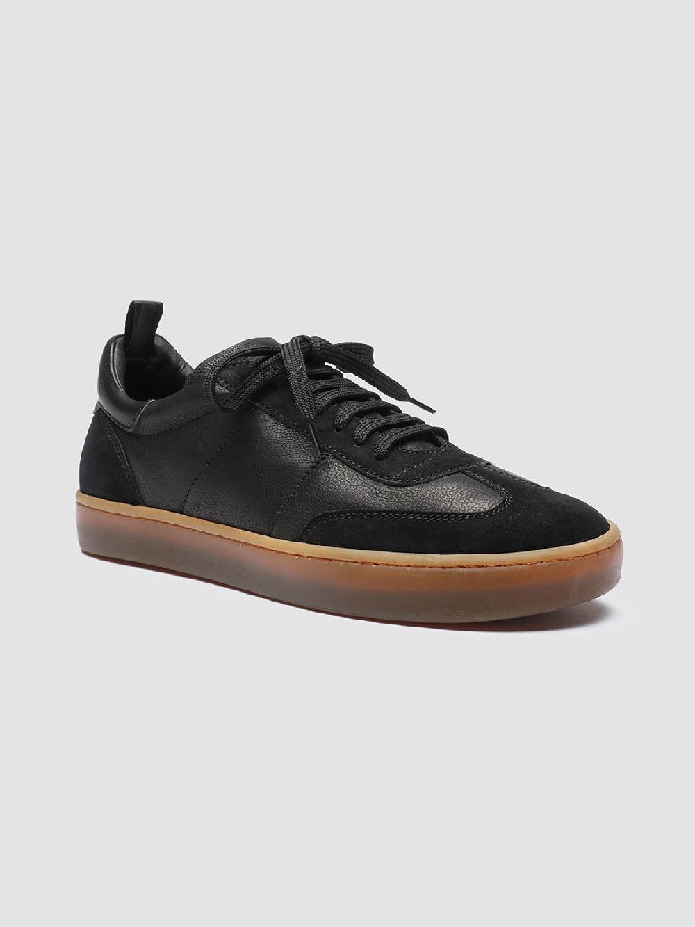 Officine Creative KOMBINED 001 Sneakers in Pelle Nera con Suola in Lattice Solo un giorno rimasto