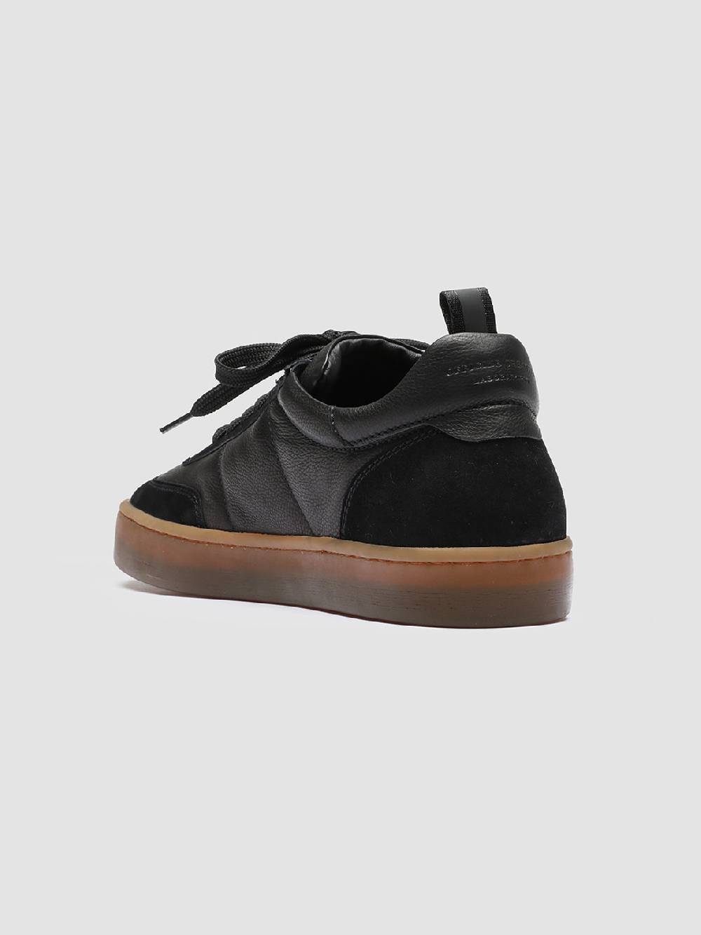 Officine Creative KOMBINED 001 Sneakers in Pelle Nera con Suola in Lattice Solo un giorno rimasto