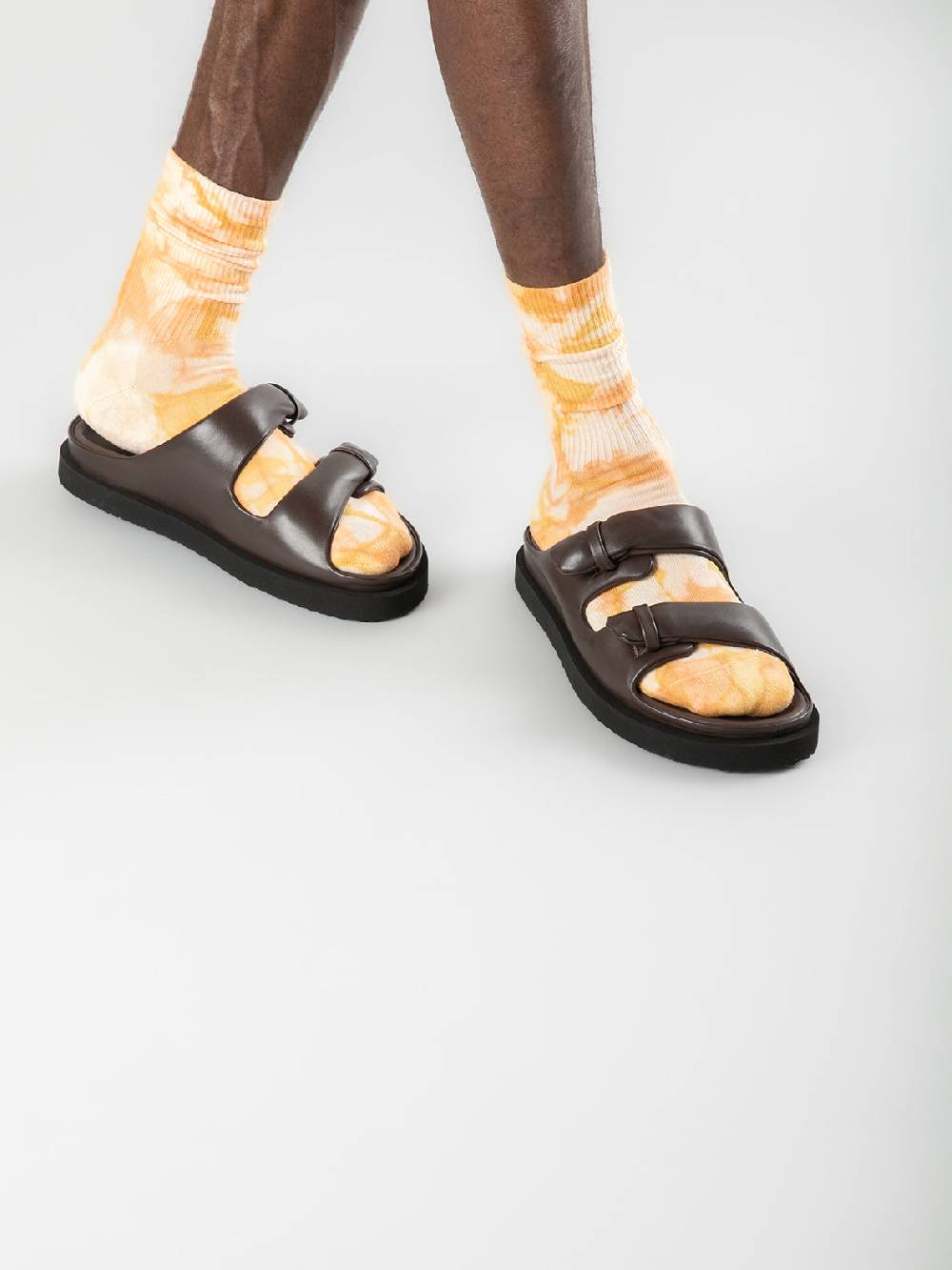 Officine Creative CHORA 001 Sandali in Pelle Marrone Enormi sconti