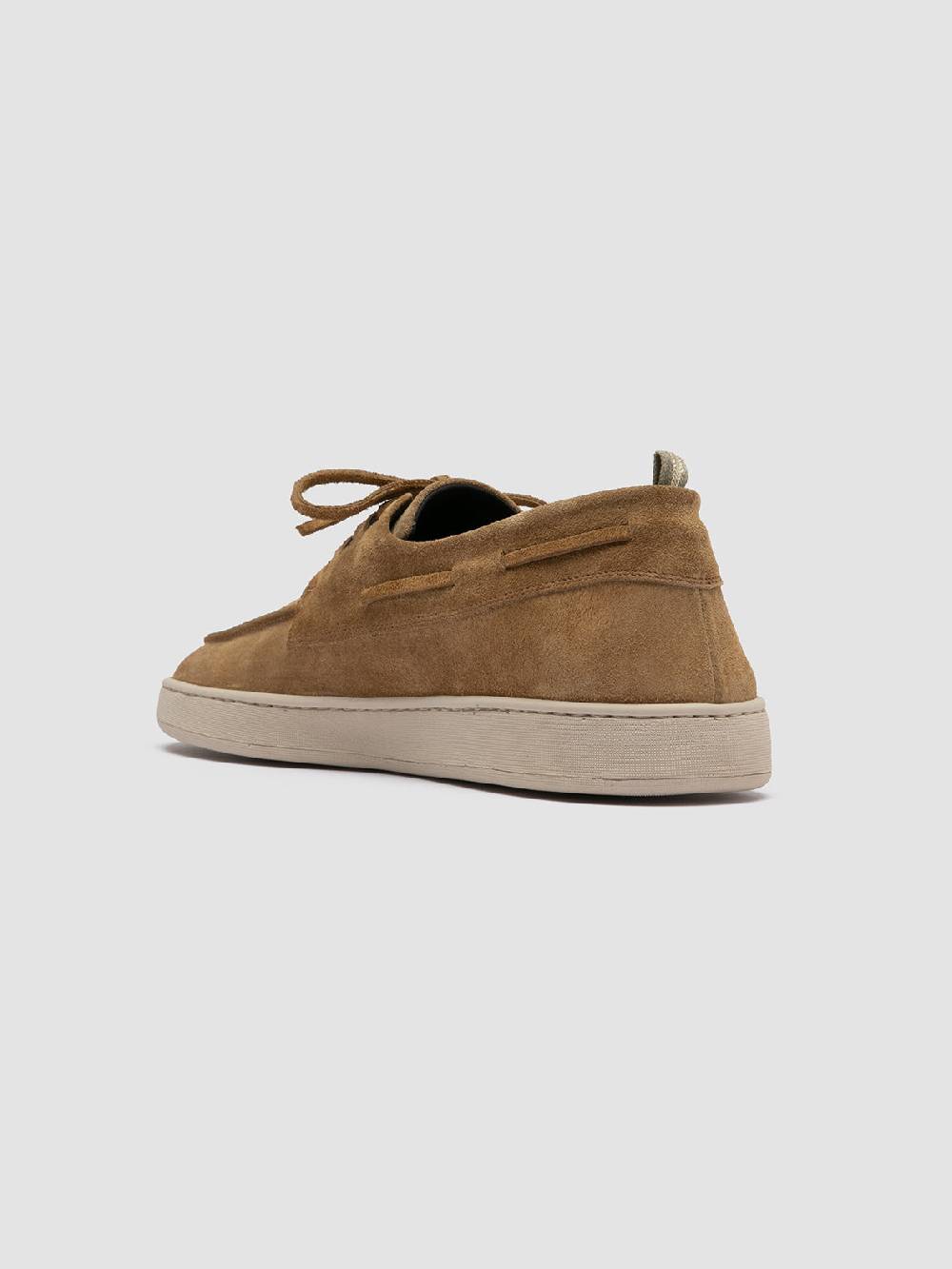Officine Creative HERBIE 009 Sneaker Basse in Pelle Scamosciata Tortora Officina