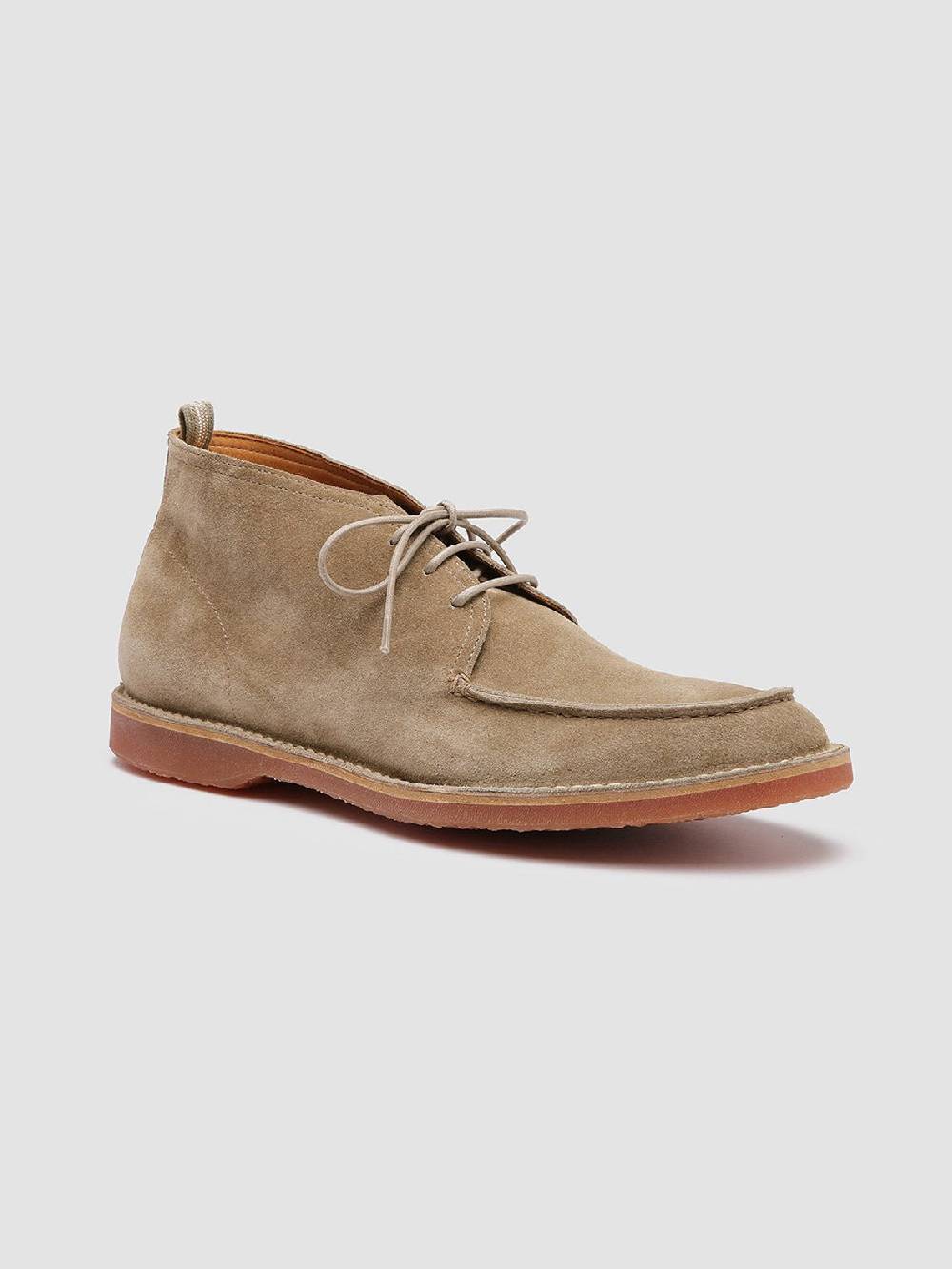 Officine Creative KENT 002 Stivaletti in Pelle Scamosciata Tortora Esporta salva