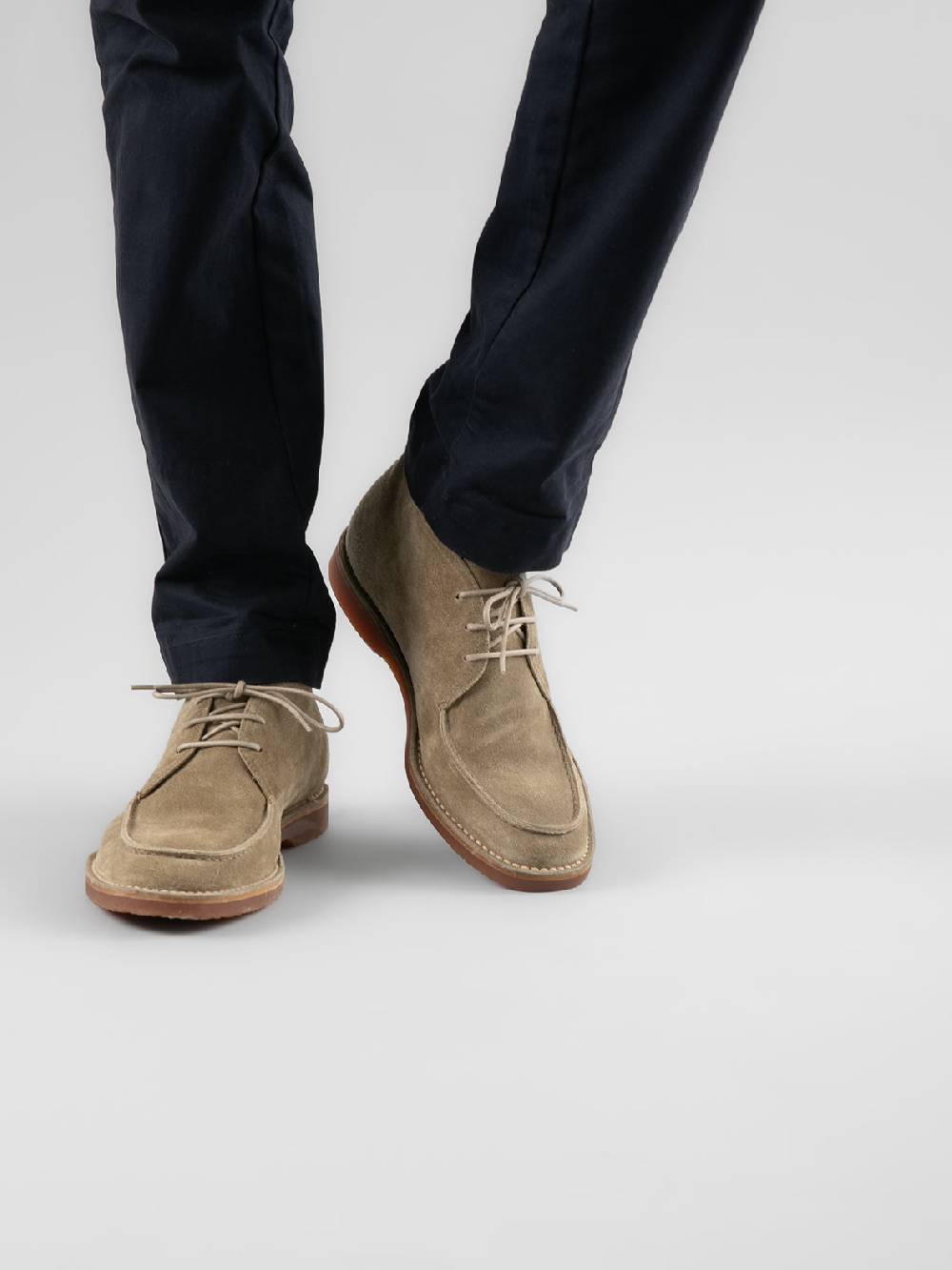 Officine Creative KENT 002 Stivaletti in Pelle Scamosciata Tortora Esporta salva