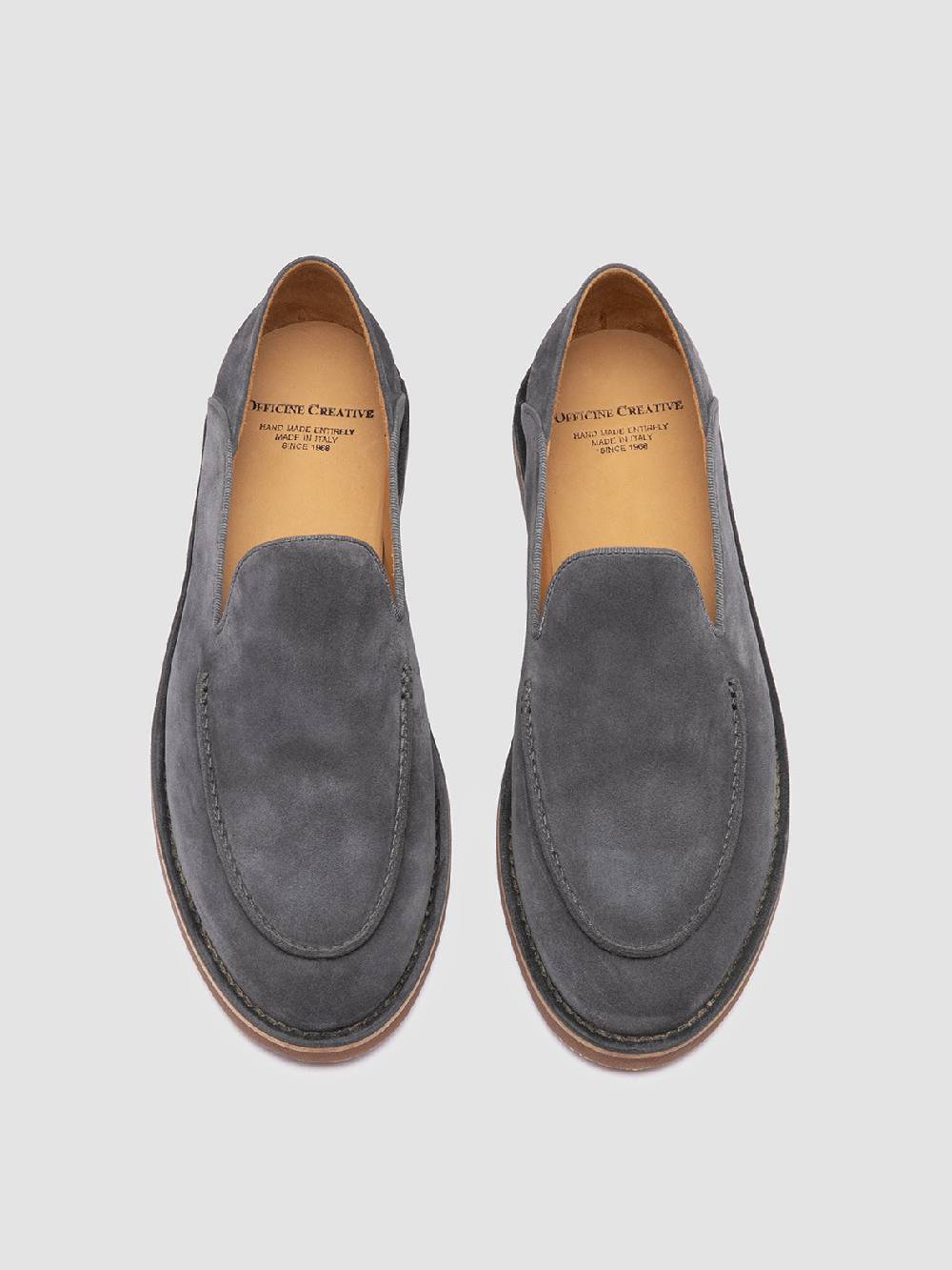 Officine Creative KENT 007 Mocassini in Pelle Scamosciata Blu Duty-free