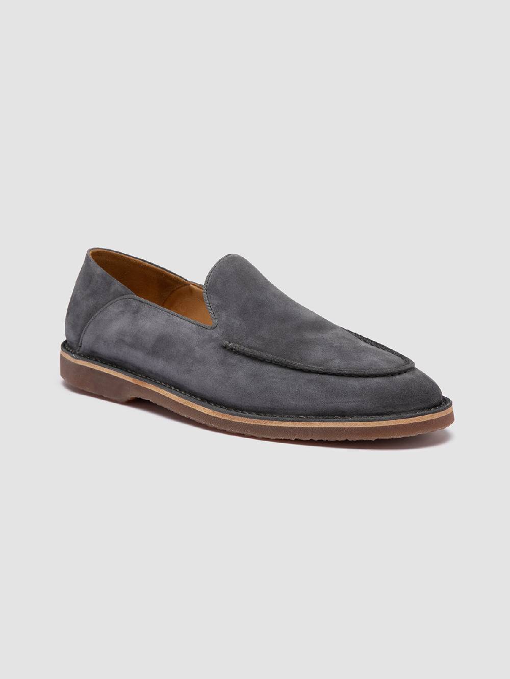 Officine Creative KENT 007 Mocassini in Pelle Scamosciata Blu Duty-free