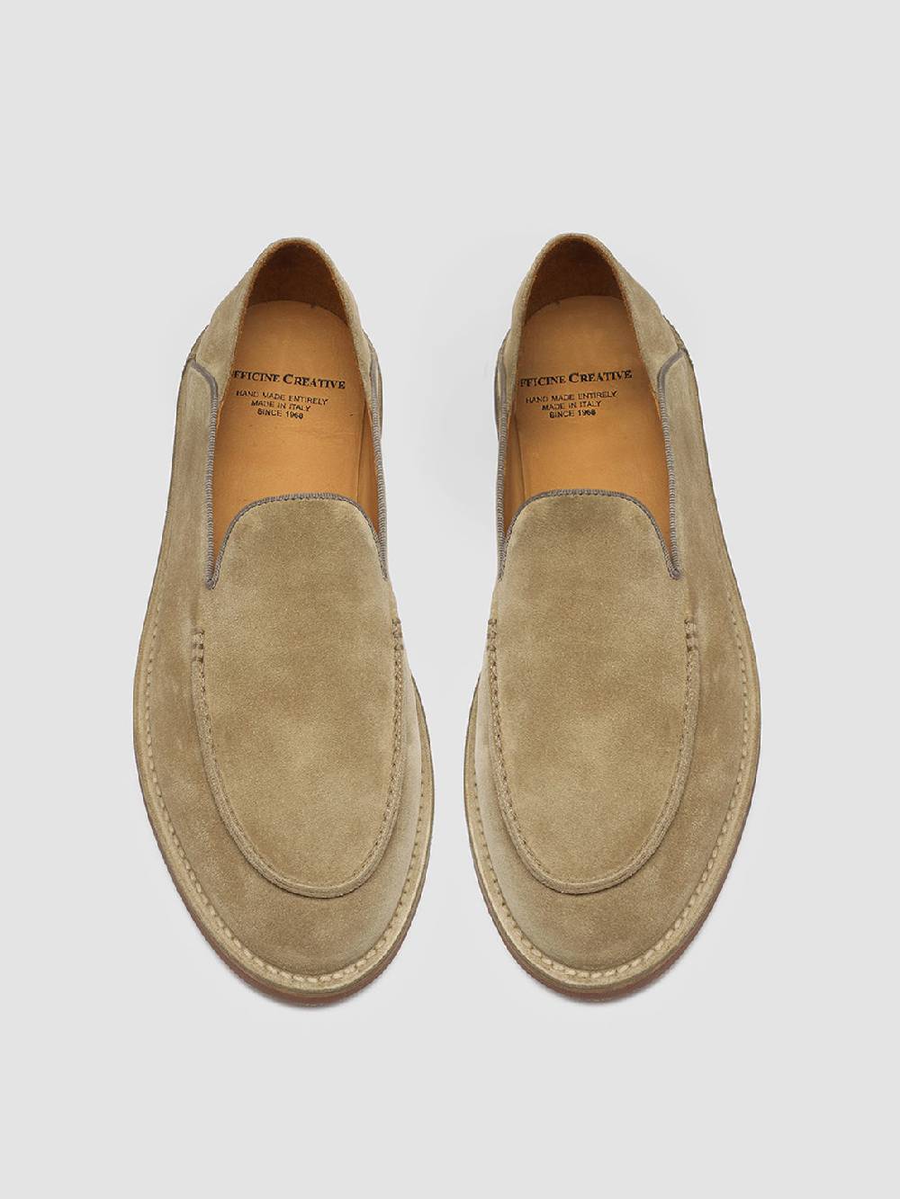 Officine Creative KENT 007 Mocassini in Pelle Scamosciata Marrone 50% di sconto per tempo limitato