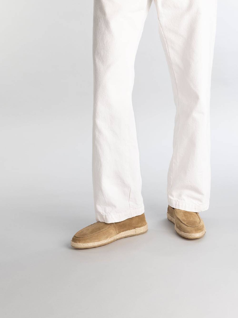 Officine Creative ROPED 004 Mocassini in Pelle Scamosciata Marrone In Linea