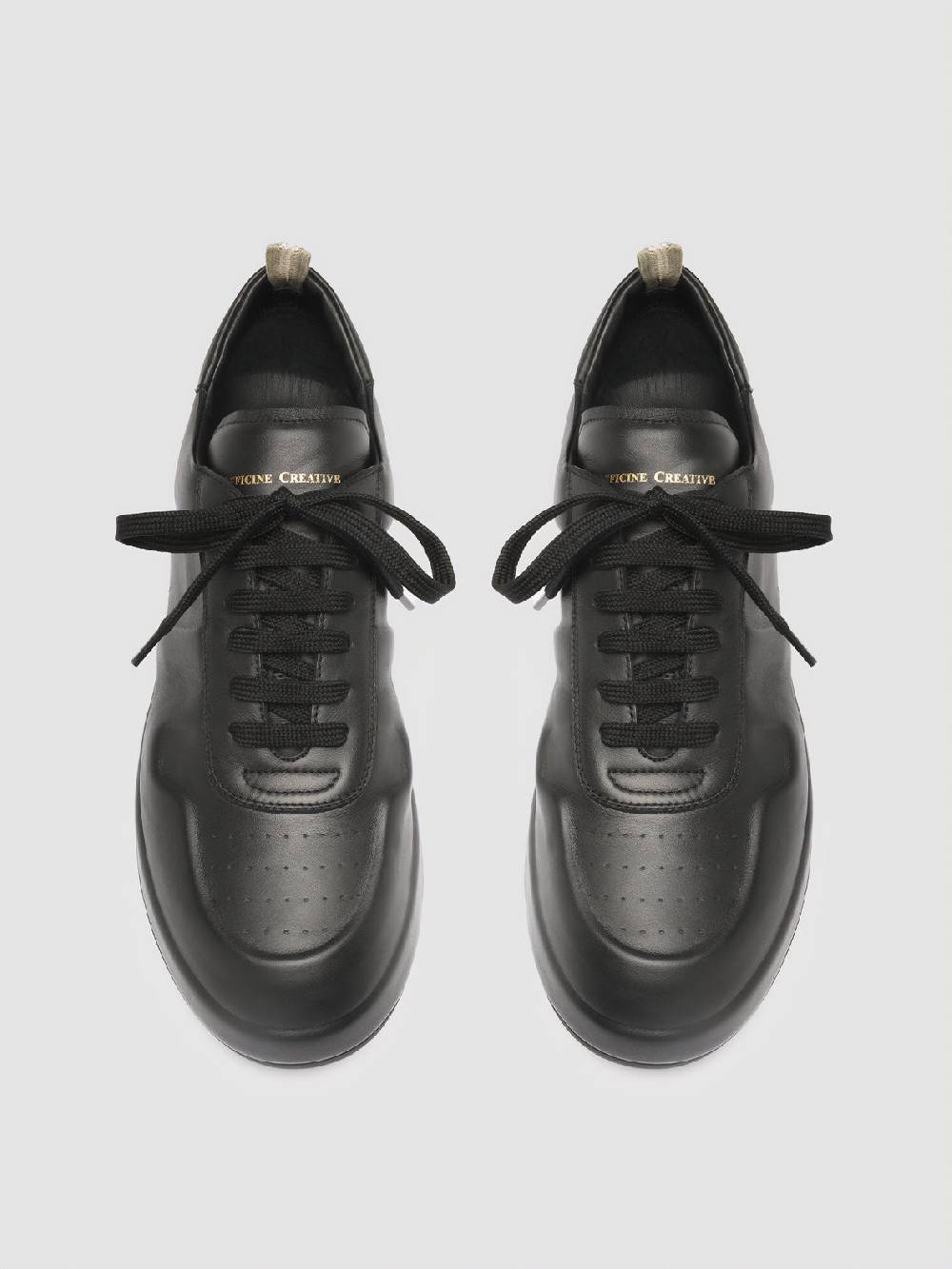 Officine Creative ACE 010 Sneakers in Pelle Nera Qualità