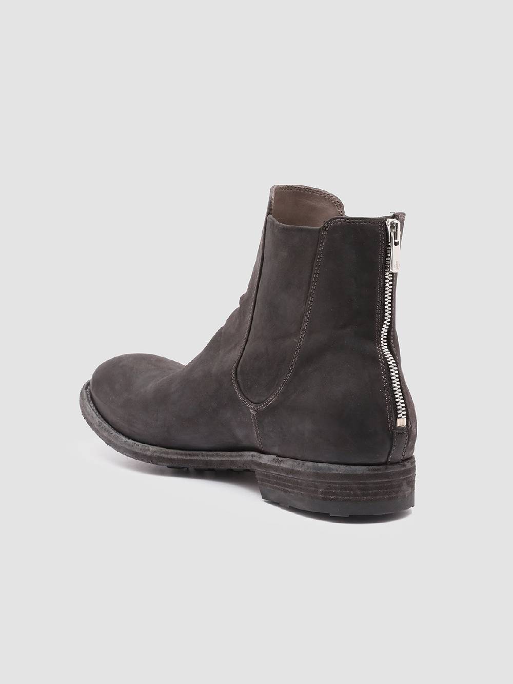 Officine Creative ARBUS 021 Stivaletti Chelsea in Pelle Grigia Soddisfazione Garantita