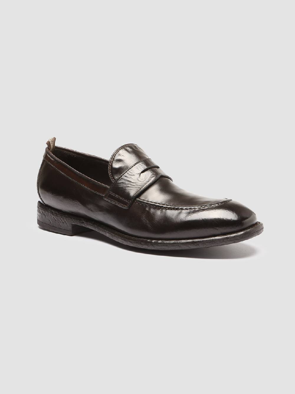 Officine Creative EMORY 024 Mocassini in Pelle Marrone Negozi Online