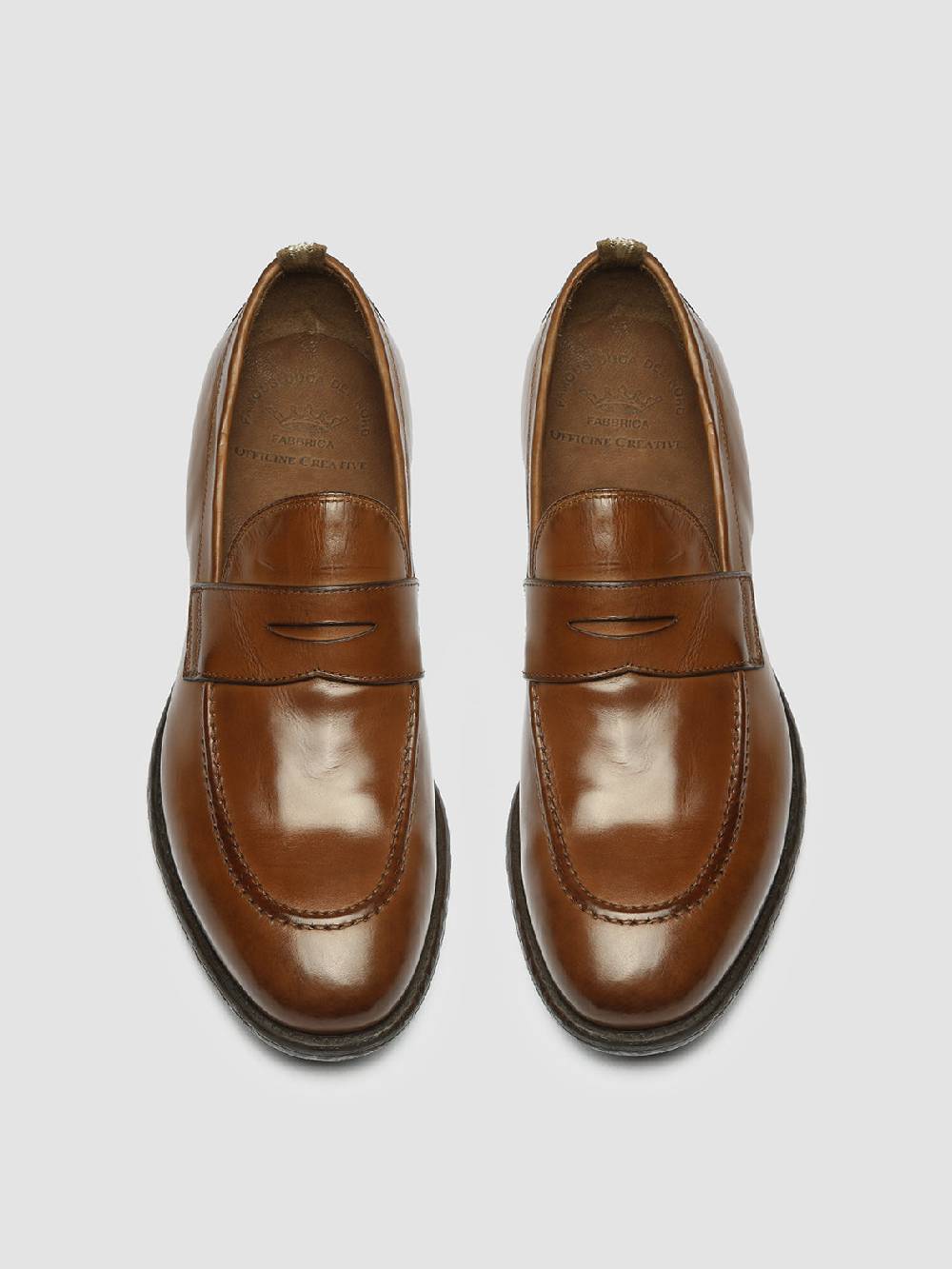 Officine Creative EMORY 024 Mocassini in Pelle Marrone Acquista Ora