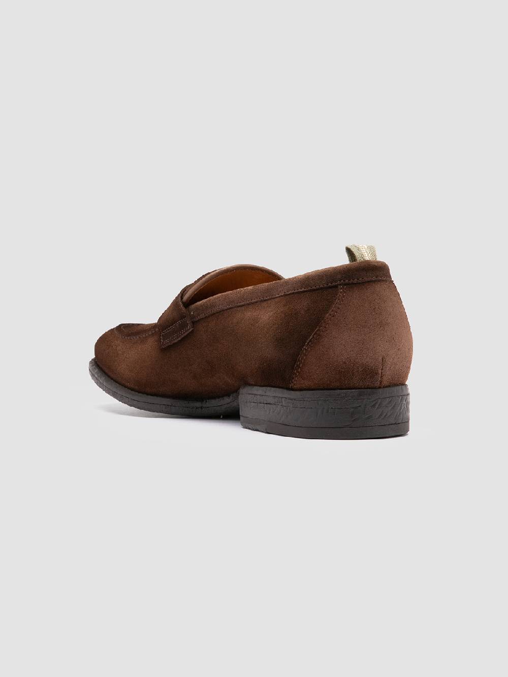 Officine Creative EMORY 024 Mocassini in Pelle Scamosciata Marrone Consegna Veloce
