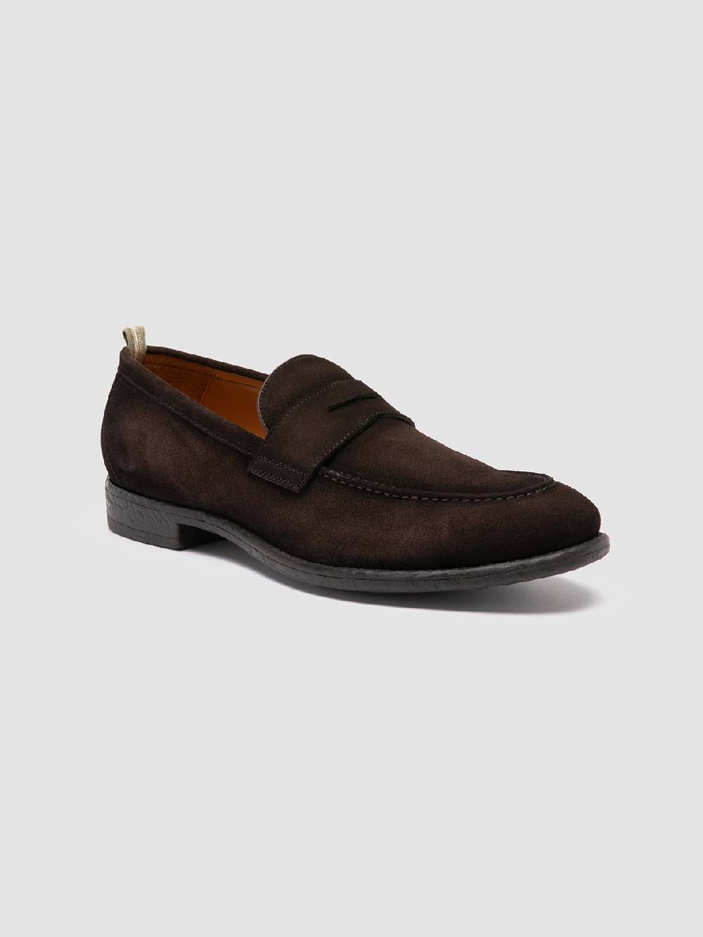 Officine Creative EMORY 024 Mocassini in Pelle Scamosciata Marrone Promozione Limitata