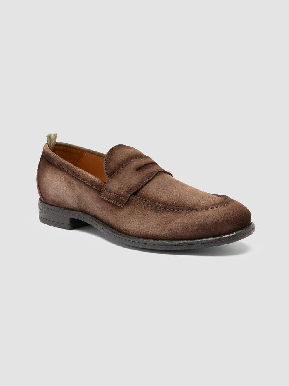 Officine Creative EMORY 024 Mocassini in Pelle Scamosciata Marrone Fino Al -60%