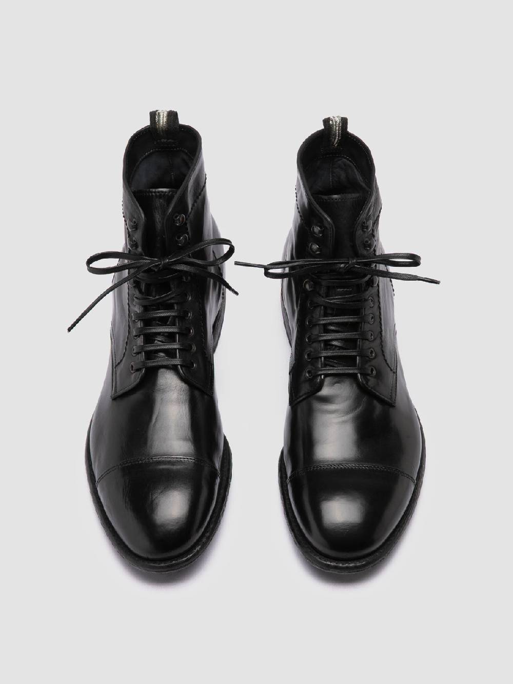 Officine Creative EMORY CAOU 014 Stivali Neri in Pelle Shopping Online