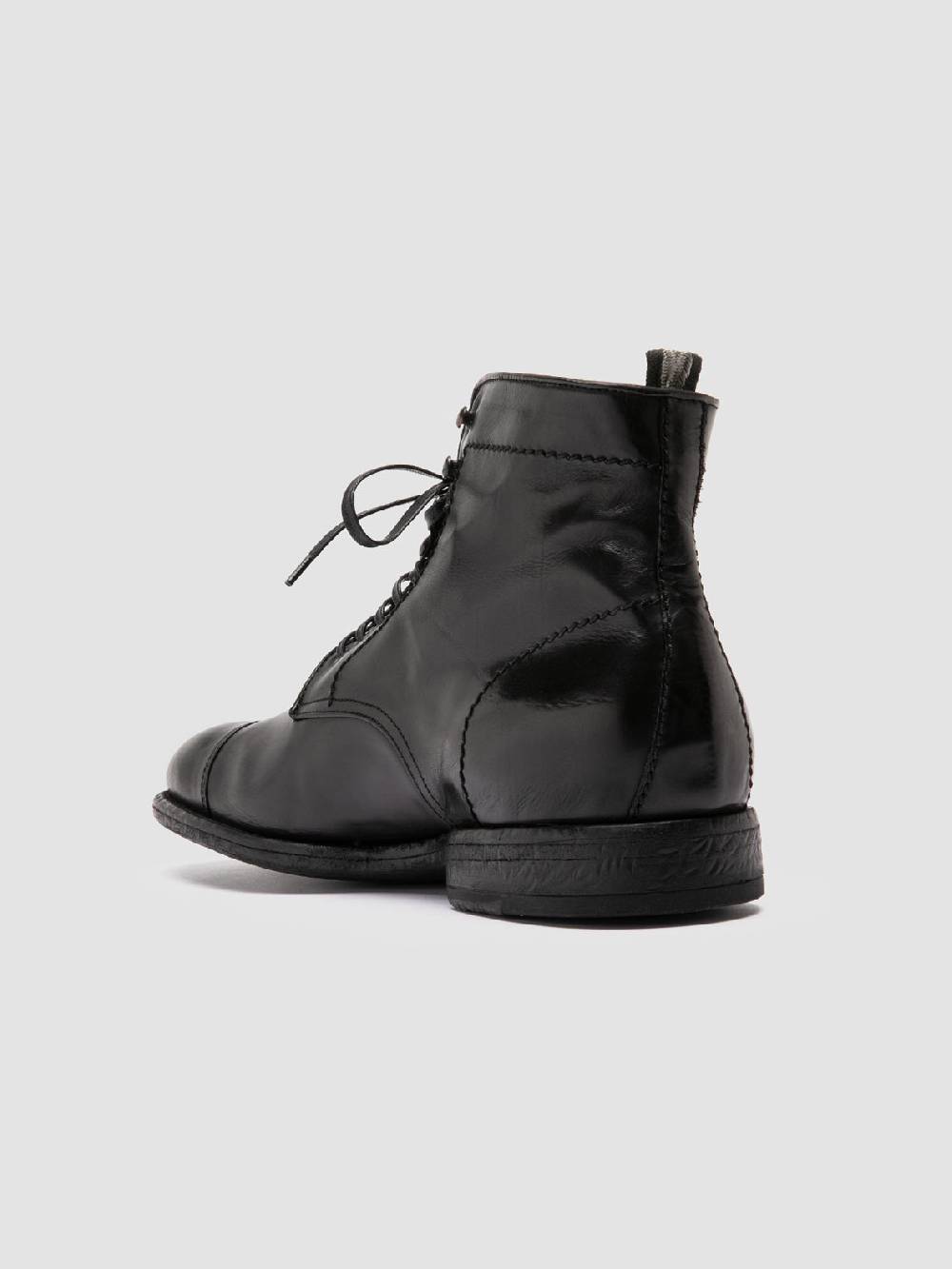 Officine Creative EMORY CAOU 014 Stivali Neri in Pelle Shopping Online