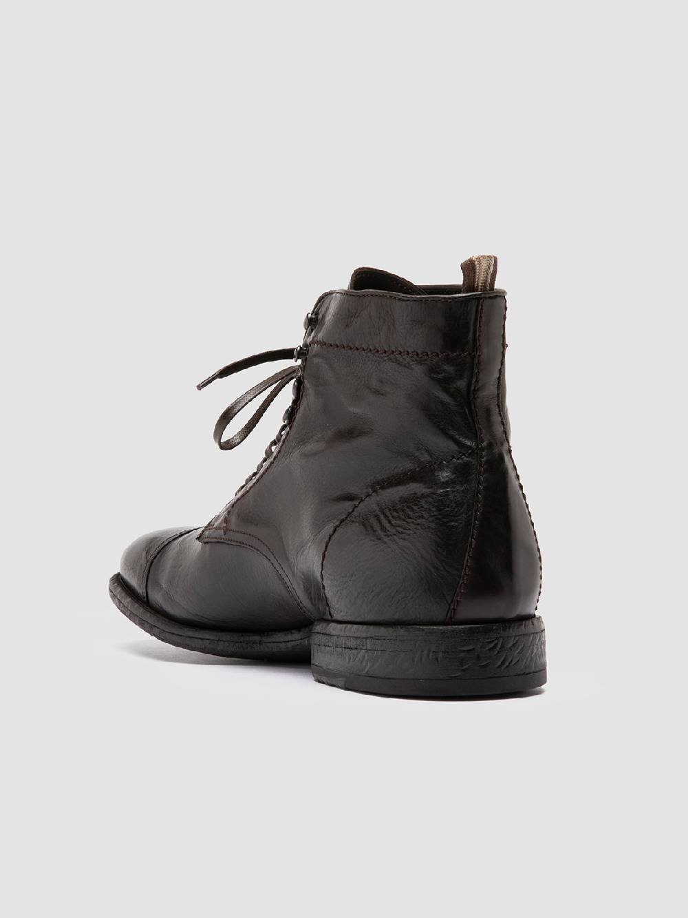 Officine Creative EMORY CAOU 014 Stivali Marrone Scuro in Pelle Affare Del Giorno