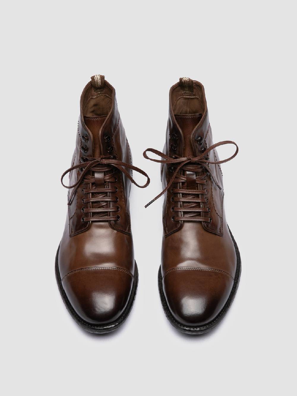Officine Creative EMORY CAOU 014 Stivali Marrone Chiaro in Pelle Prezzo Ridotto