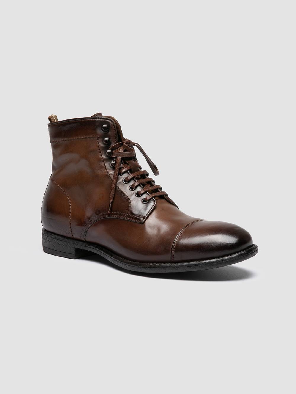 Officine Creative EMORY CAOU 014 Stivali Marrone Chiaro in Pelle Prezzo Ridotto