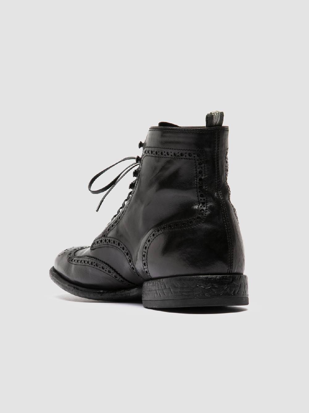 Officine Creative EMORY CAOU 016 Stivali Neri in Pelle Sottocosto