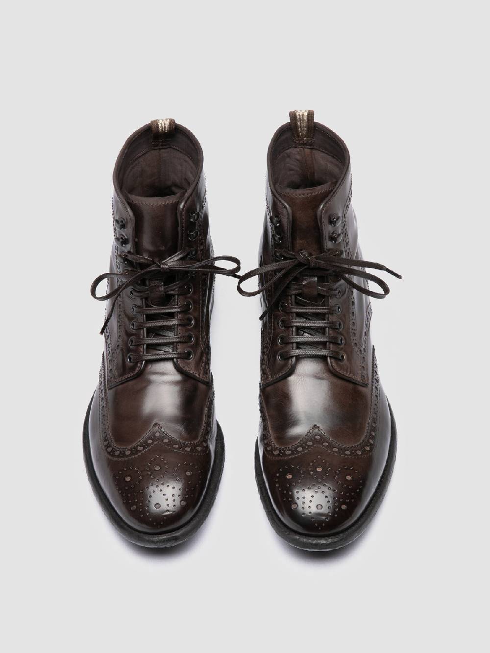 Officine Creative EMORY CAOU 014 Stivali Marrone Scuro in Pelle Convenienza