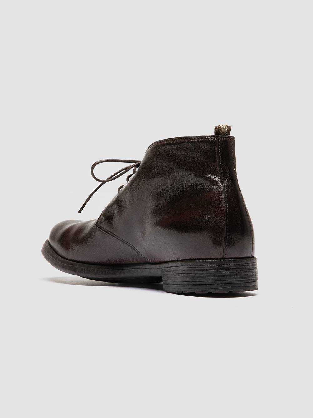 Officine Creative HIVE 050 Stivali Chukka in Pelle Marrone Presa