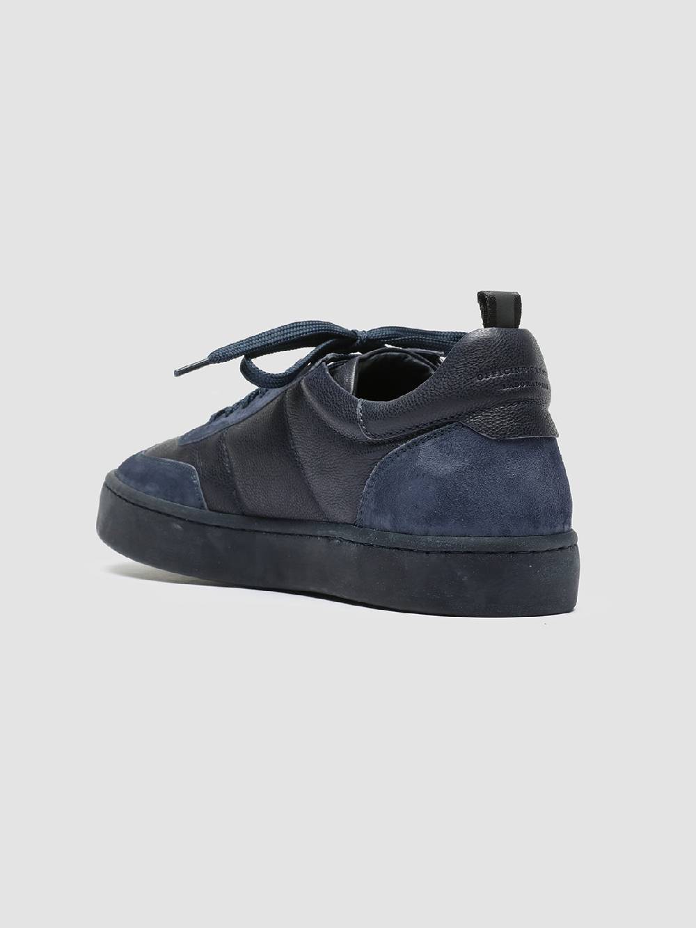 Officine Creative KOMBINED 001 Sneaker Basse in Camoscio e Pelle Blu Economico