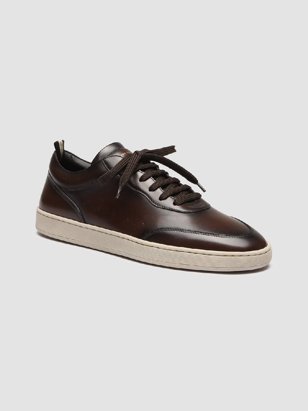 Officine Creative KRIS LUX 001 Sneakers in Pelle Marrone Outlet