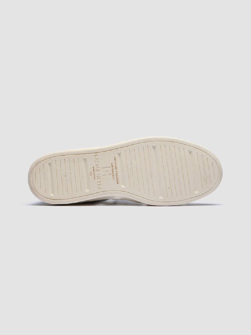 Officine Creative KRIS LUX 001 Sneakers in Pelle Liscia e Scamosciata Bianca In Vendita