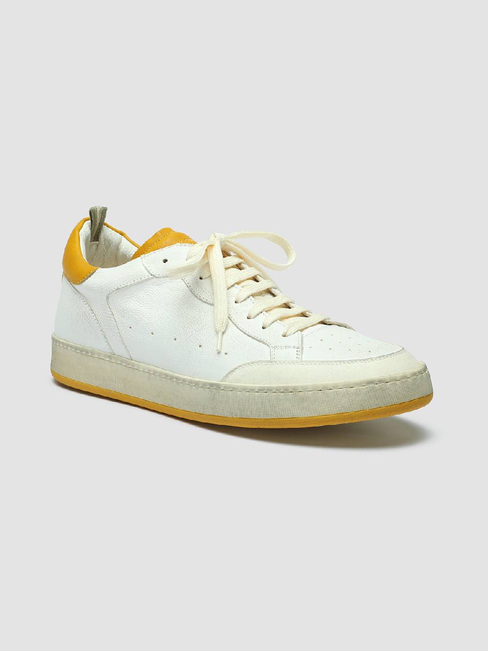 Officine Creative MAGIC 001 Sneakers in Pelle e Camoscio Bianco Saldi