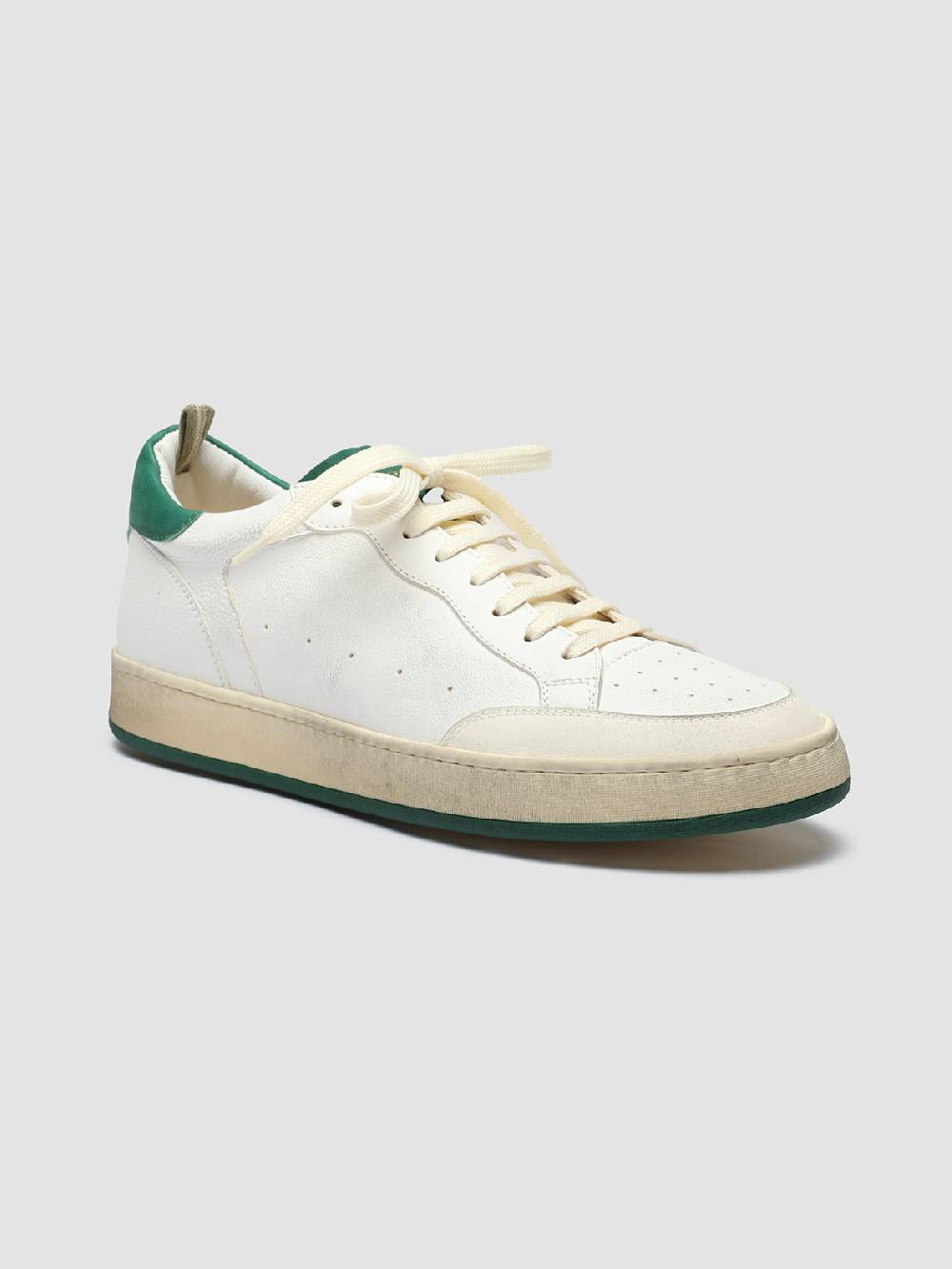 Officine Creative MAGIC 001 Sneakers in Pelle e Camoscio Bianco Offerte