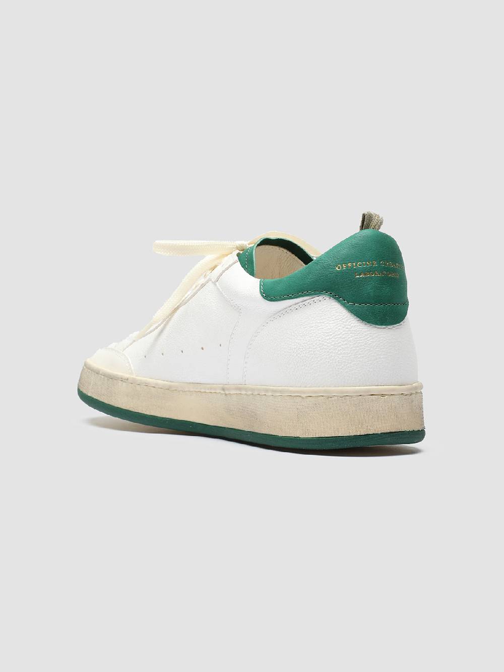 Officine Creative MAGIC 001 Sneakers in Pelle e Camoscio Bianco Offerte