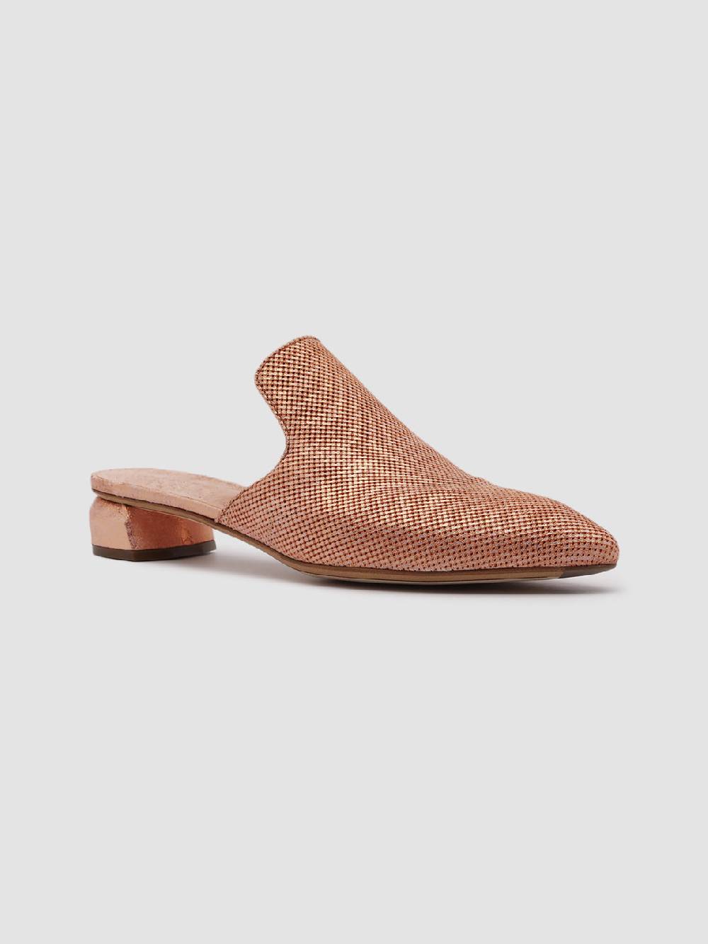 Officine Creative SAUVANNE 006 Sabot in Pelle Marrone Saldi Di Fabbrica