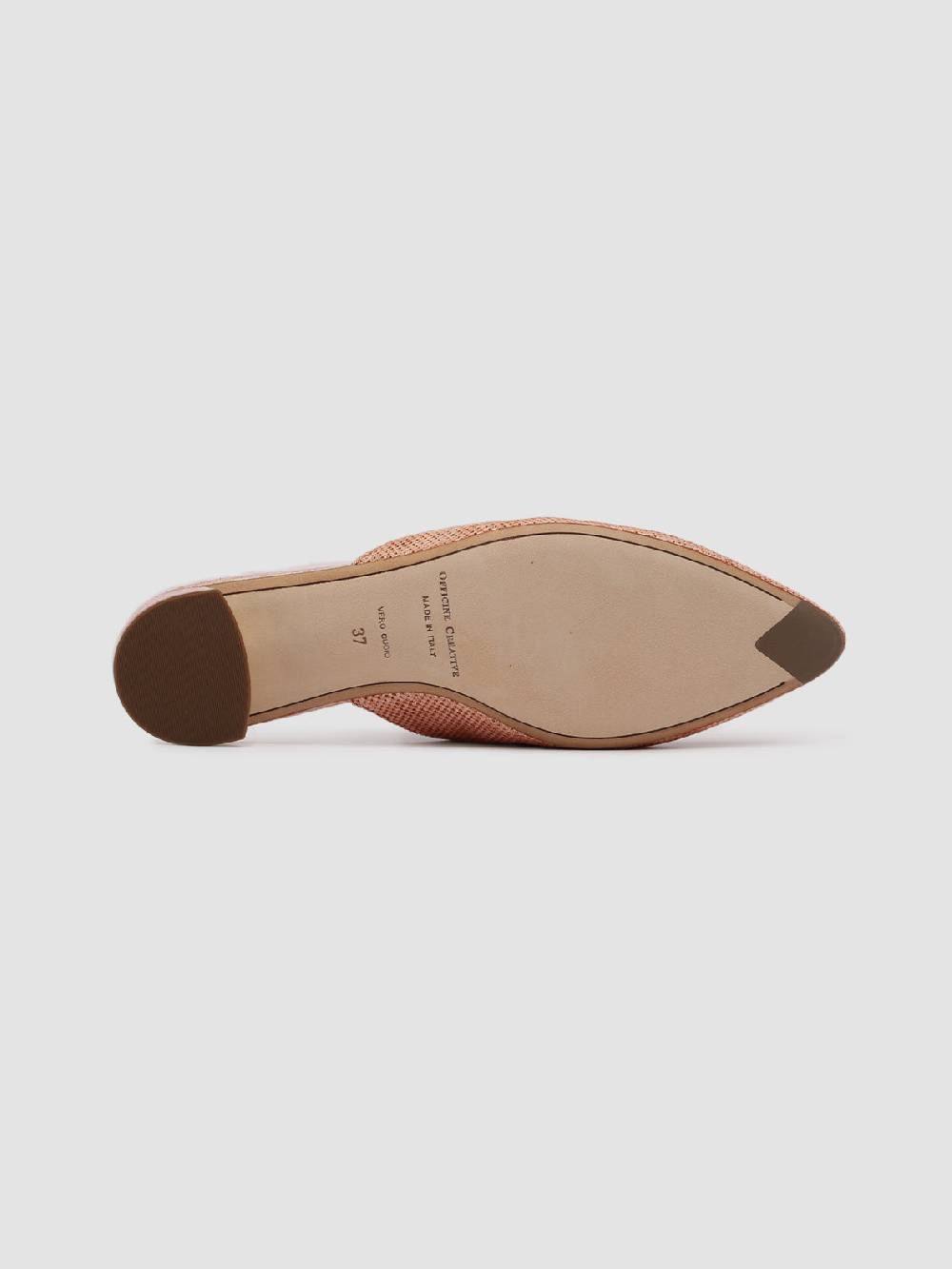 Officine Creative SAUVANNE 006 Sabot in Pelle Marrone Saldi Di Fabbrica
