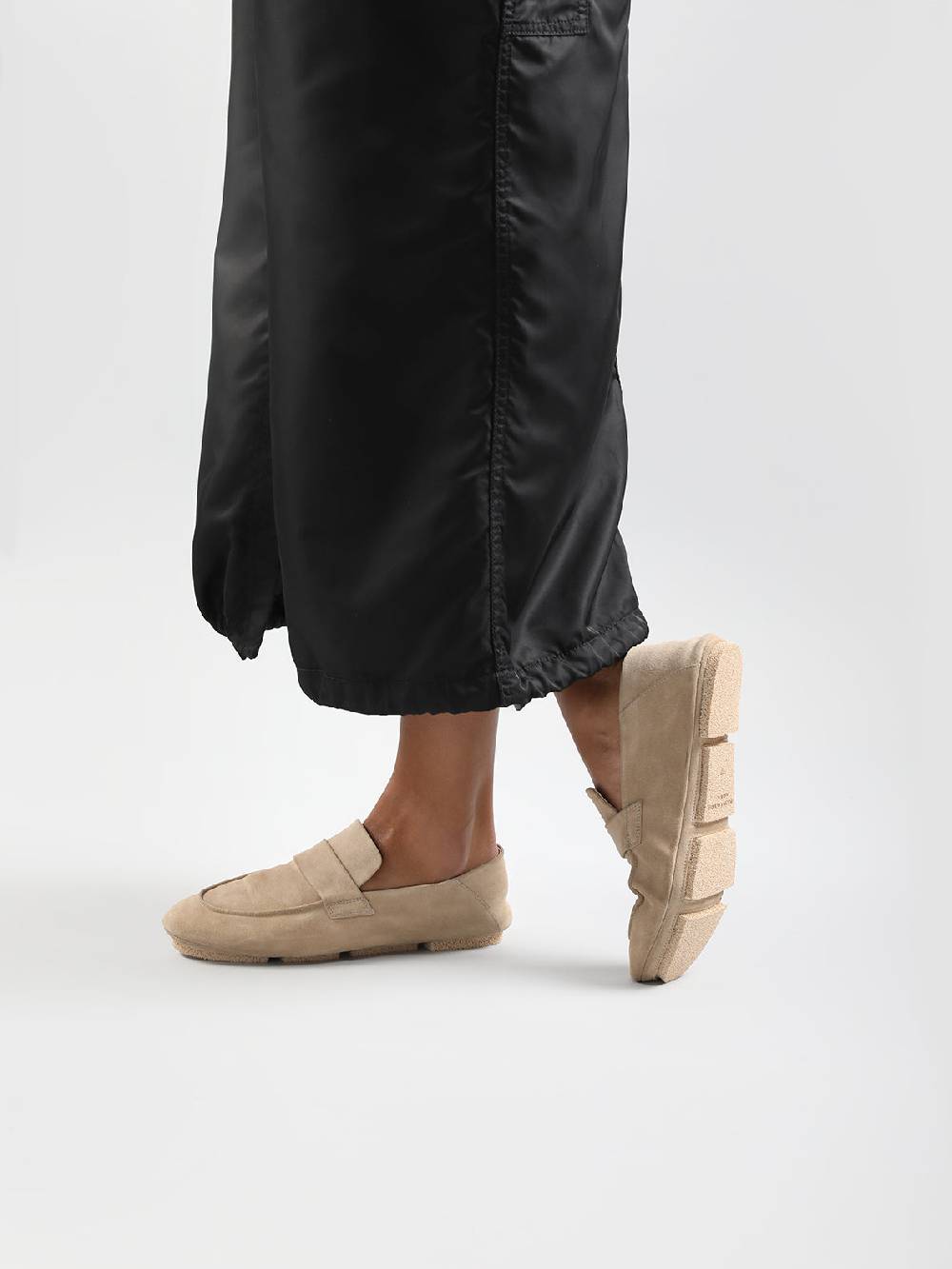 Officine Creative C-SIDE 101 Mocassini in Pelle Scamosciata Avorio Vendite Flash